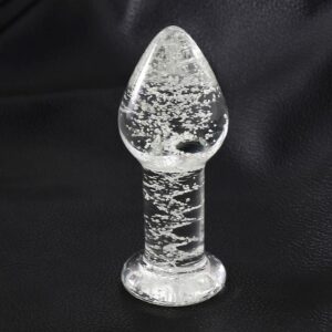 INTOYOU SHINING LINE Glow in the Dark Glass Butt Plug - Image 3
