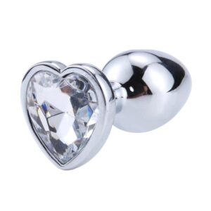 AFTERDARK Heart Shaped Butt Plug White - Image 4
