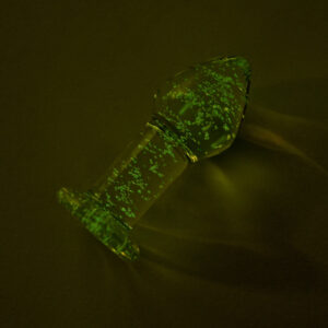 INTOYOU SHINING LINE Glow in the Dark Glass Butt Plug
