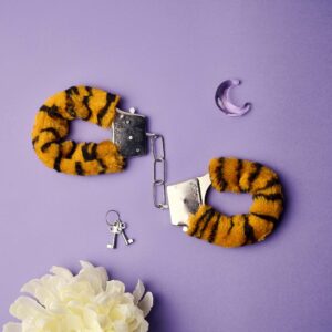 DIVERTY SEX Hundcuffs with Fur Tigre
