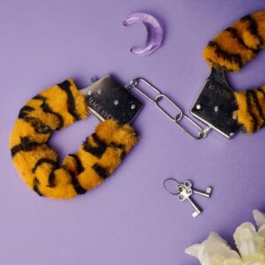DIVERTY SEX Hundcuffs με γούνα Tigre - Image 2