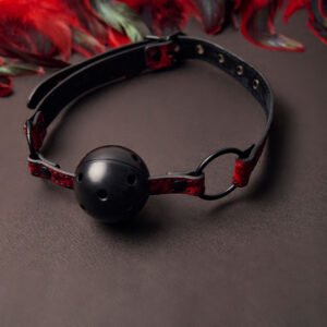 DIAMOND LINE Breathable Gag Ball Diamond Vegan Leather