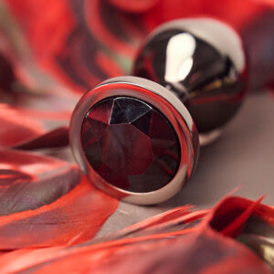 AFTERDARK Blackgem Metalic Butt Plug with Black Jewel - Image 2