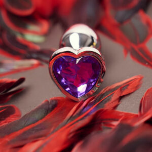 AFTERDARK Heart Shaped Butt Plug Purple Lavender