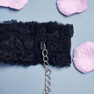 KINK – Δαντελένια Ελαστικά Δεσμά Καρπών (Μαύρα) - Image 2